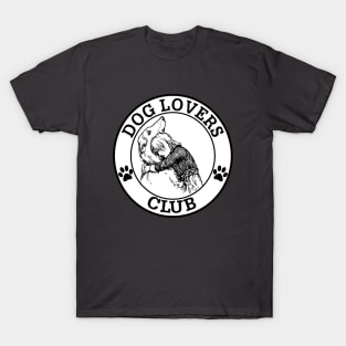 Dog lovers Club White Hoodie Tshirt Sticker magnet mug T-Shirt